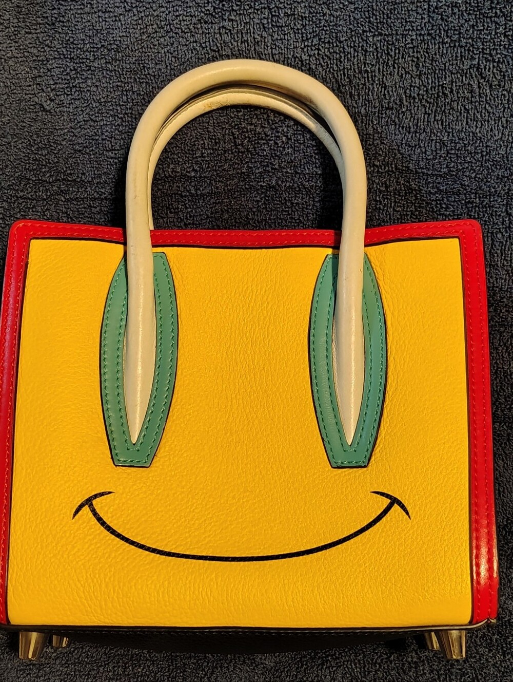 Christian Louboutin Paloma S mini Smiley Calf Empire Tote Bag